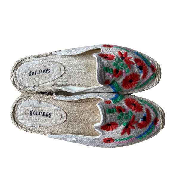 Soludos Ibiza Embroidered Mule Slides - Picture 2 of 4